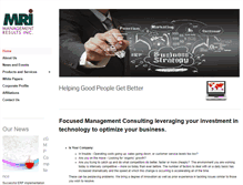 Tablet Screenshot of managementresults.com